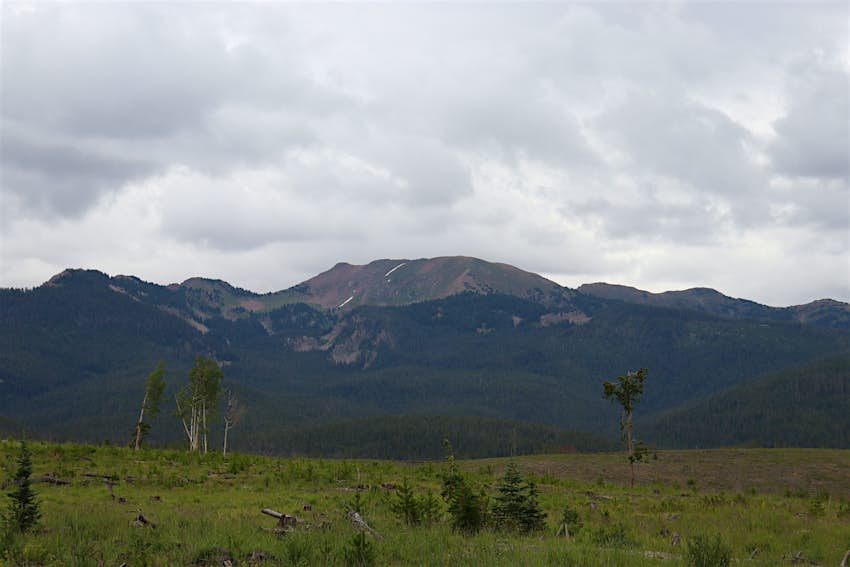 View of the mountains from the Lost Lake Trail near Vail, Colorado