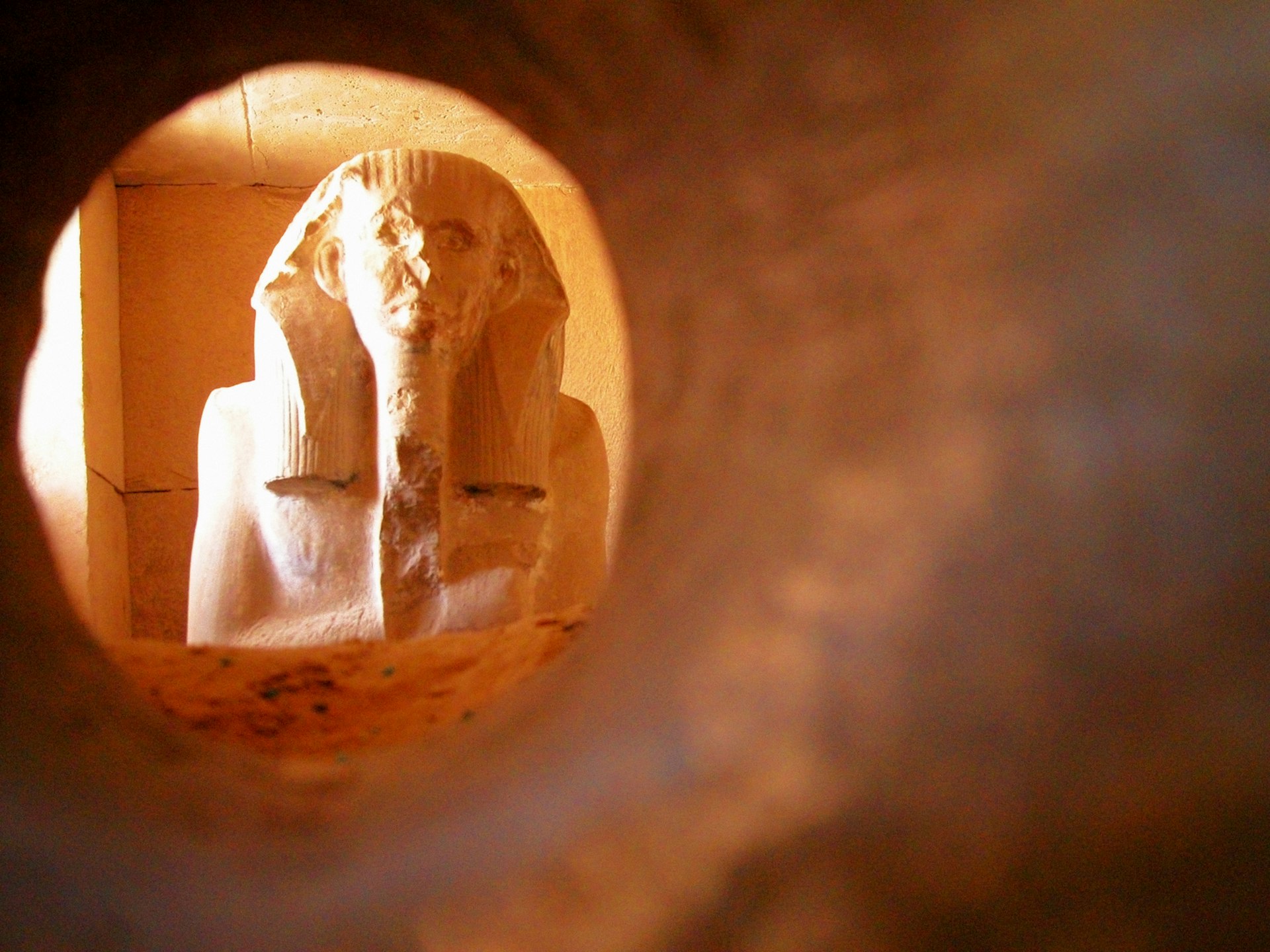 Close-up of a statue, Saqqara, Egypt