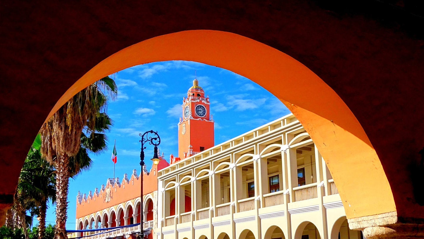 Mexico, Yucatan, Mérida, City Hall (Palacio Municipal)