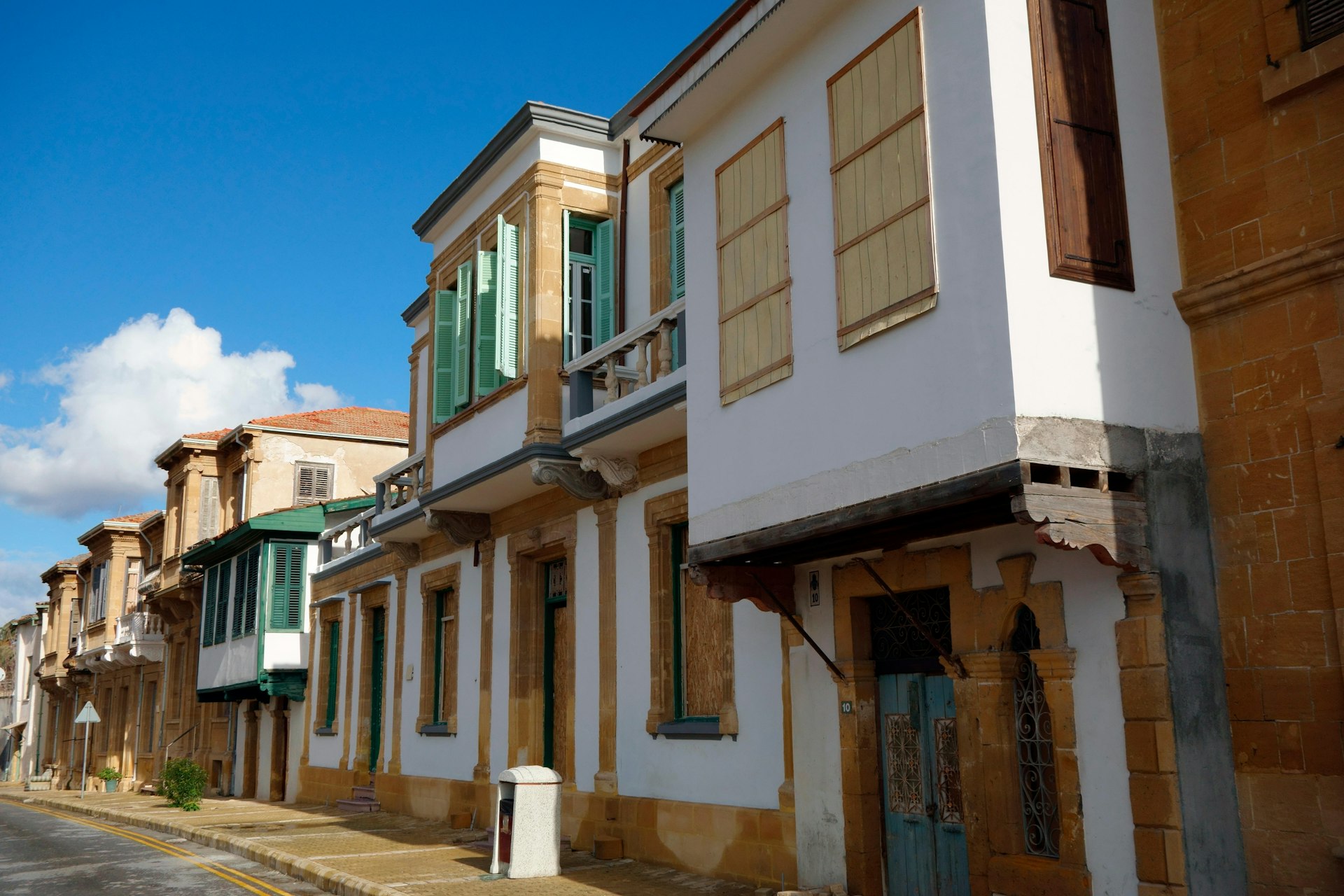 Old and recently renovated houses in the Arabahmet District, North Nicosia. 