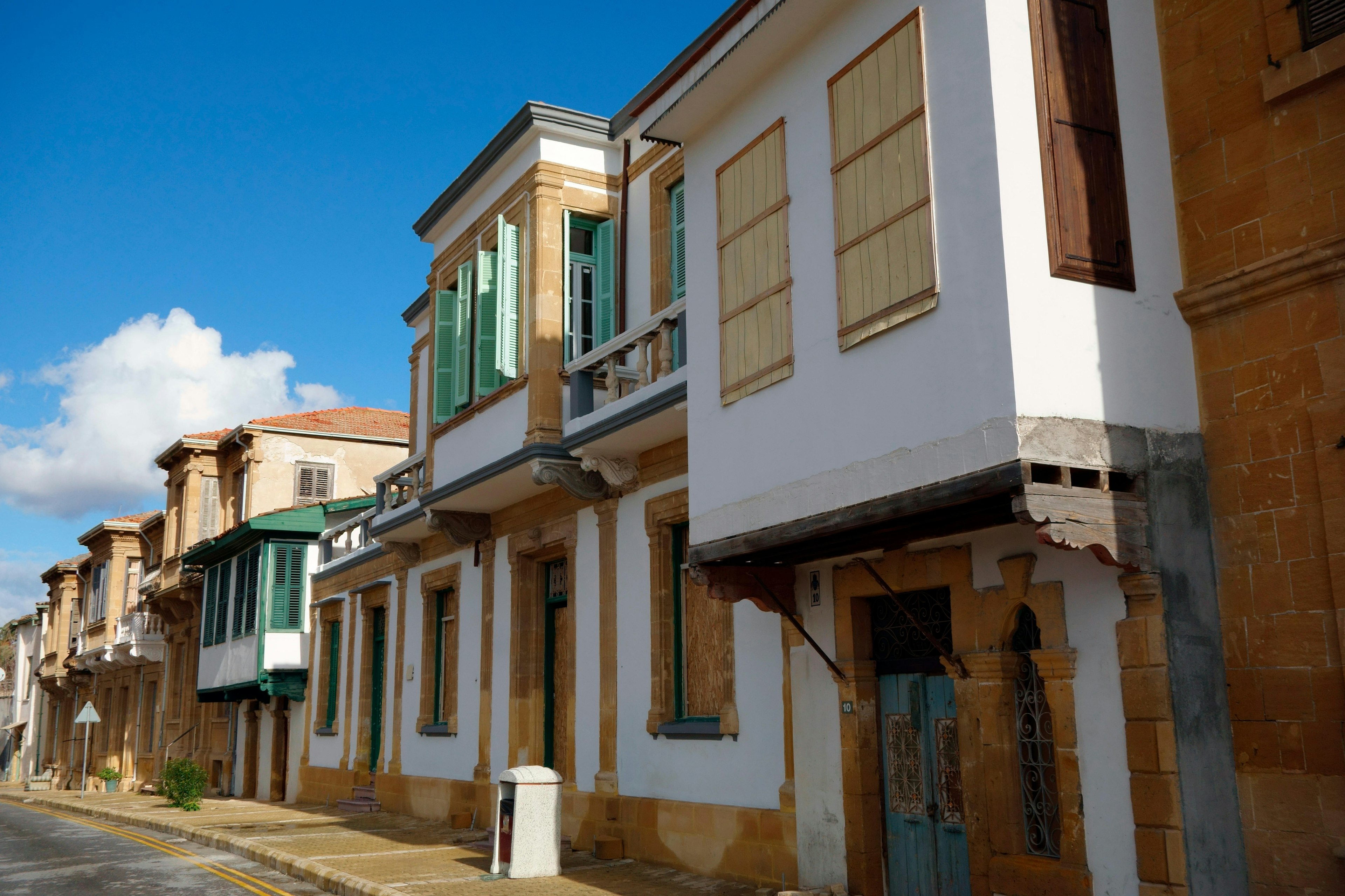 Old and recently renovated houses in the Arabahmet District, North Nicosia.