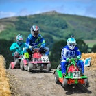 Lawn mower racing
Competitors battle it out during the Red Bull Cut It, lawn mower racing event, where participants reach speeds of up to 50mph on modified ride-on lawnmowers as they navigate their way around four separate courses at Chestnut House, in Lower Weare, Axbridge. (Photo by Ben Birchall/PA Images via Getty Images)