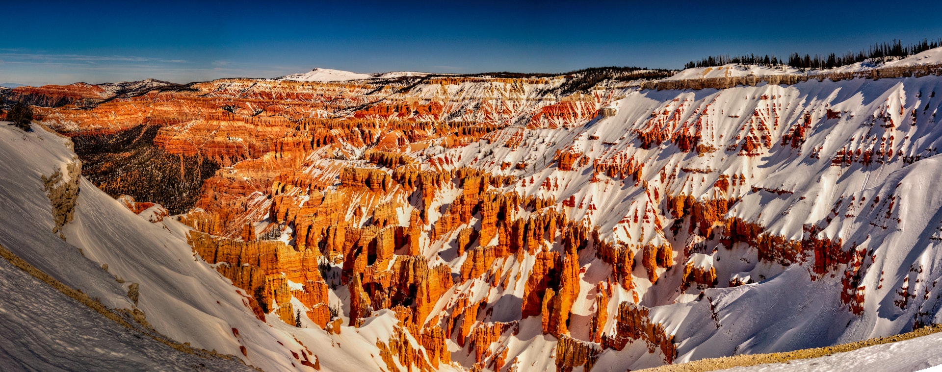 Snow Covers the Hoodoos of Cedar Breaks