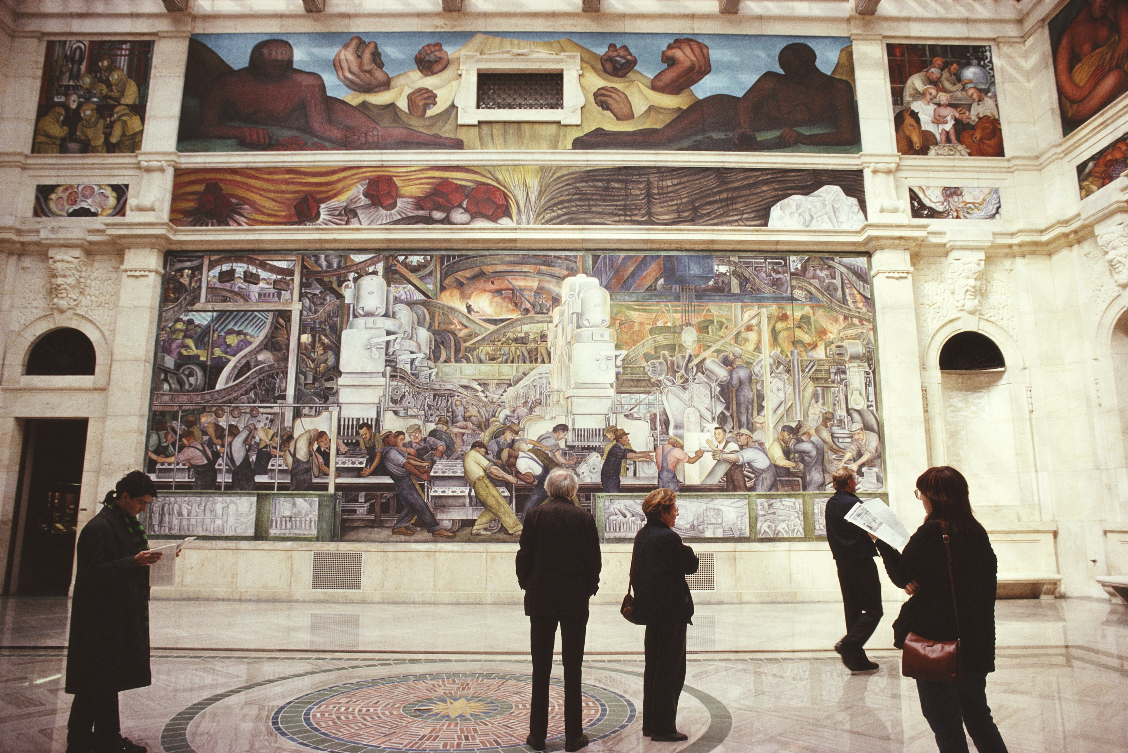 The Detroit Industry Murals, a series of frescoes by Mexican artist Diego Rivera at the Detroit Institute of Arts