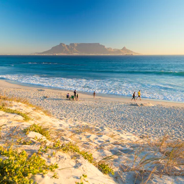 Bloubergstrand Beach with Table Mountain in background.