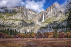 Yosemite falls at the Yosemite National Park, California, USA