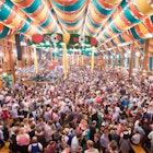 Oktoberfest from within  tent