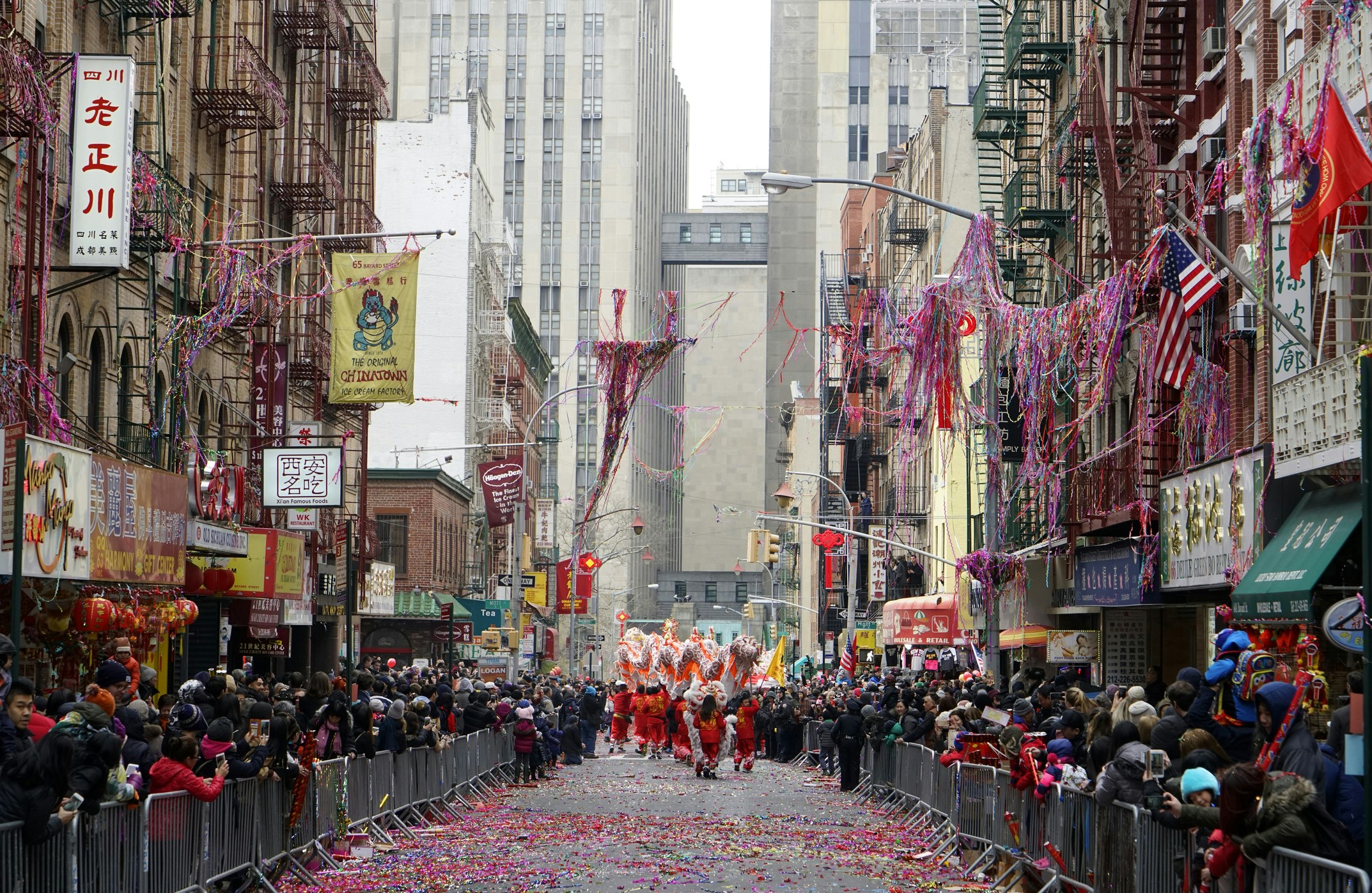 Chinese New Year celebration in New York's Chinatown