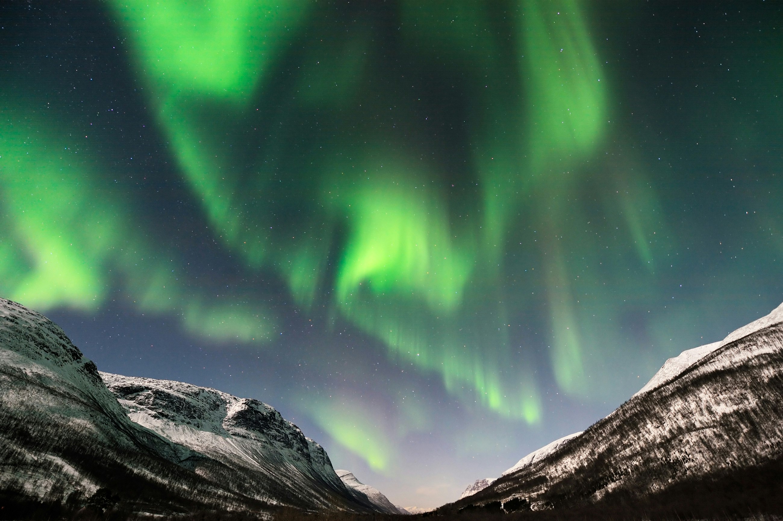 The Northern lights over Tromso