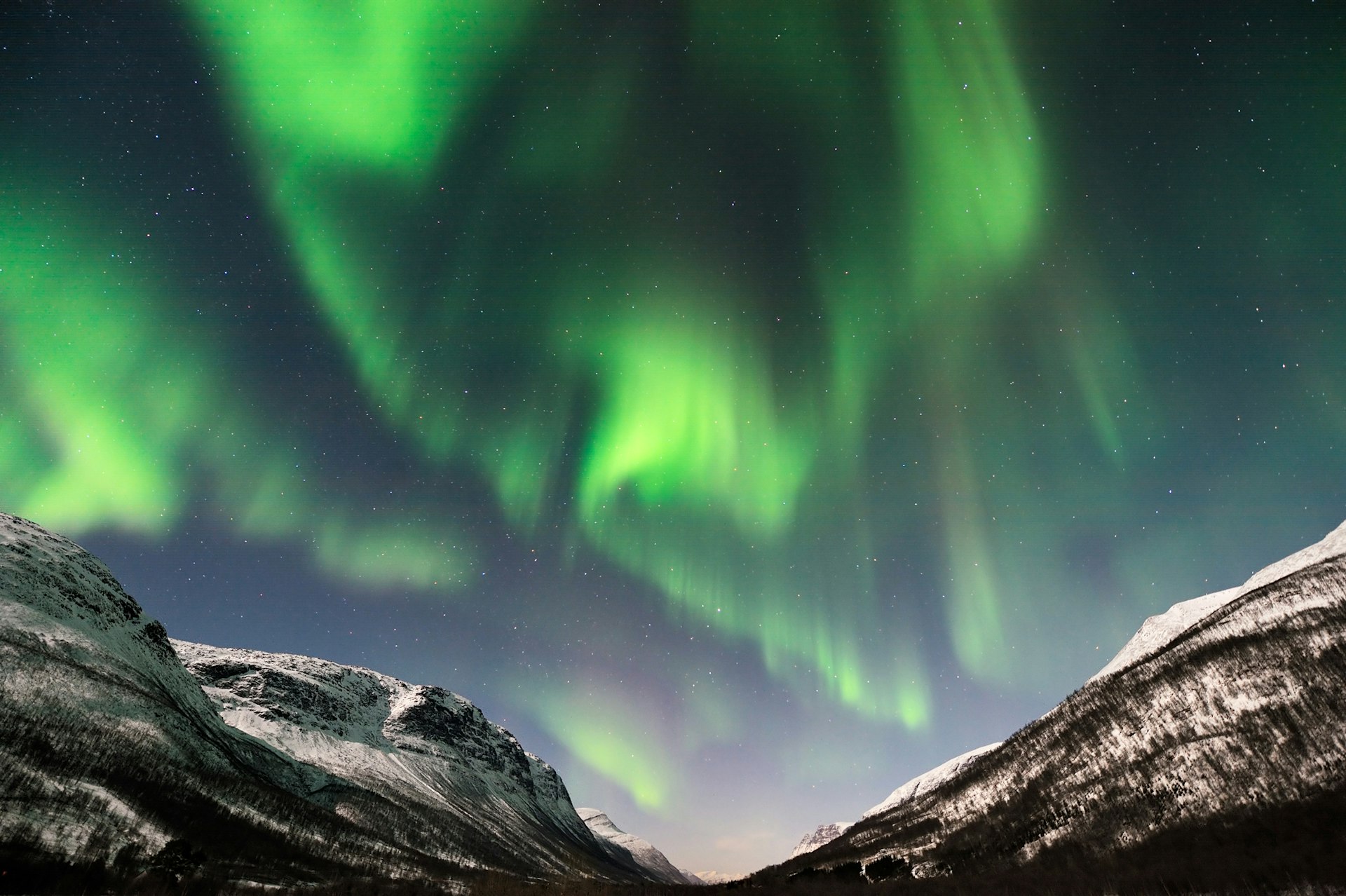 The Northern lights over Tromso