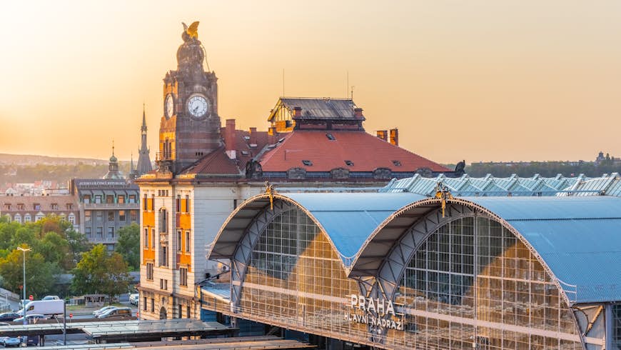 Gare centrale de Prague, Hlavni nadrazi, Prague, République tchèque.