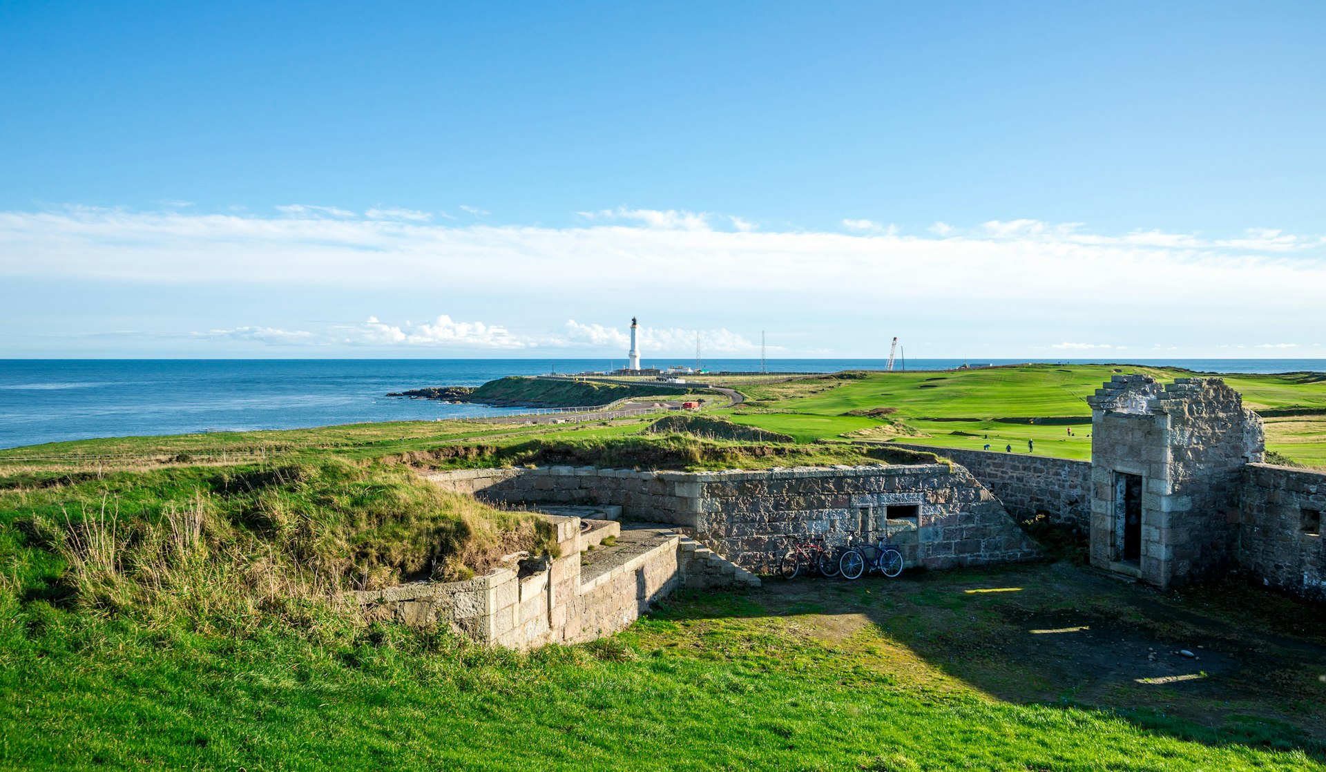 Historical Torry Battery at Nigg bay of North sea, Aberdeen, Scotland