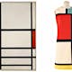 ves Saint Laurent’s dress Hommage à Piet Mondrian from Autumn Winter 1965, which references Mondrian’s Composition en rouge, bleu et blanc II, 1937 Photograph: Yves Saint Laurent @ Nicolas Mathéus Yves Saint Laurent/Nicolas Mathéus/Centre Pompidou, MNAM-C