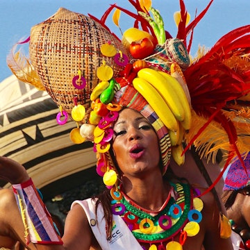 Celebrations in Cartagena, Colombia.