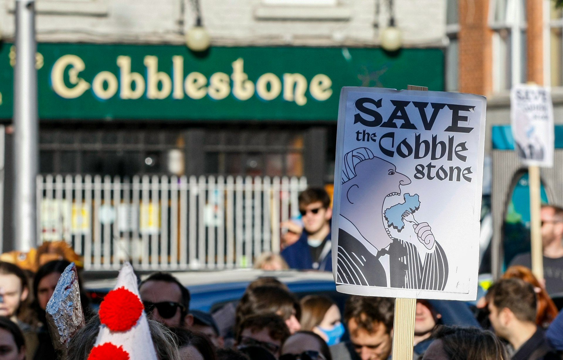 Save the Cobblestone demonstration
