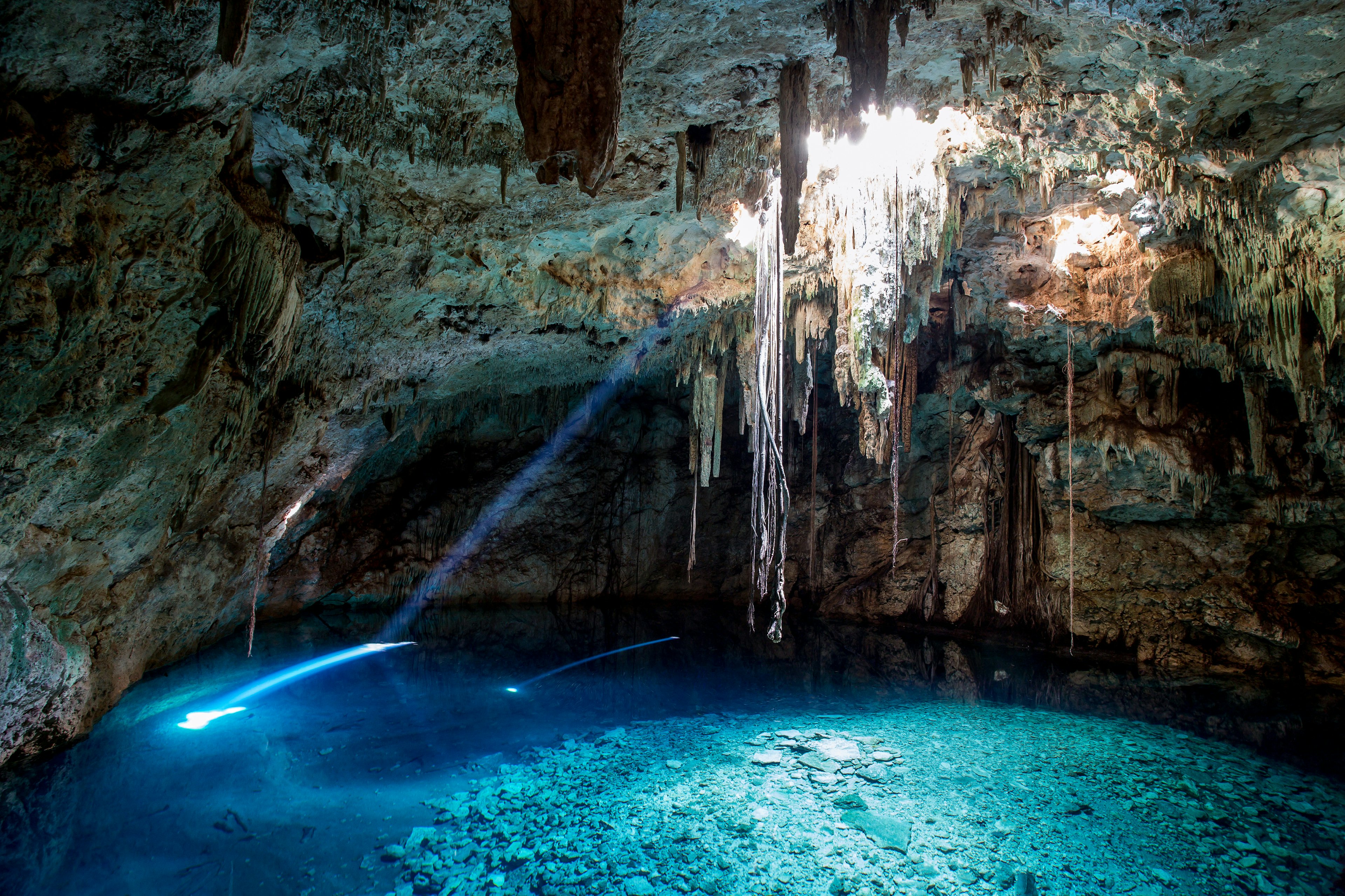 The underground Cuzama cenote in Mexico's Yucatan