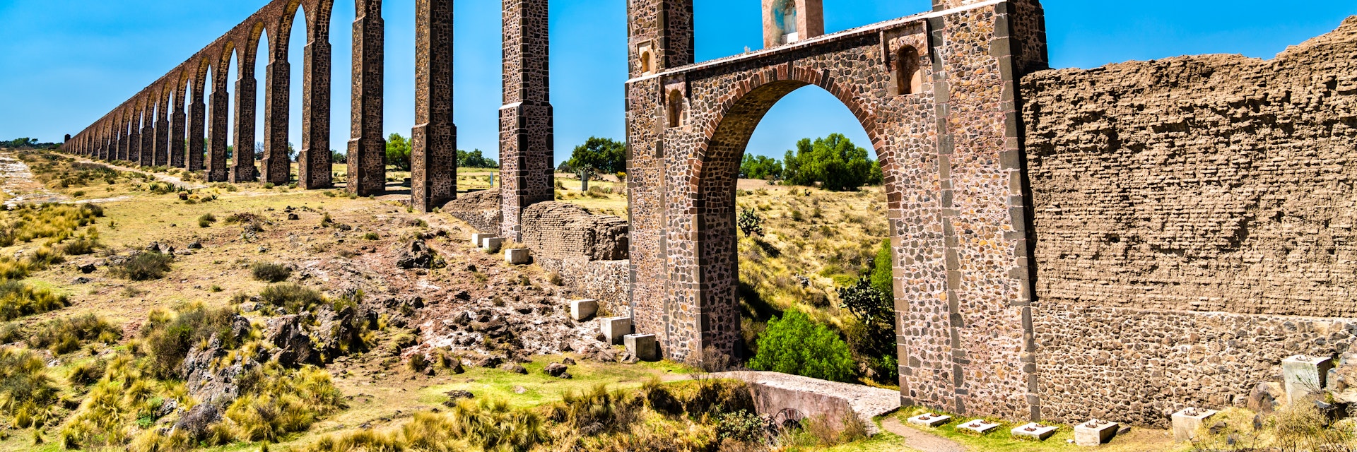 Aqueduct of Padre Tembleque, UNESCO world heritage in Mexico