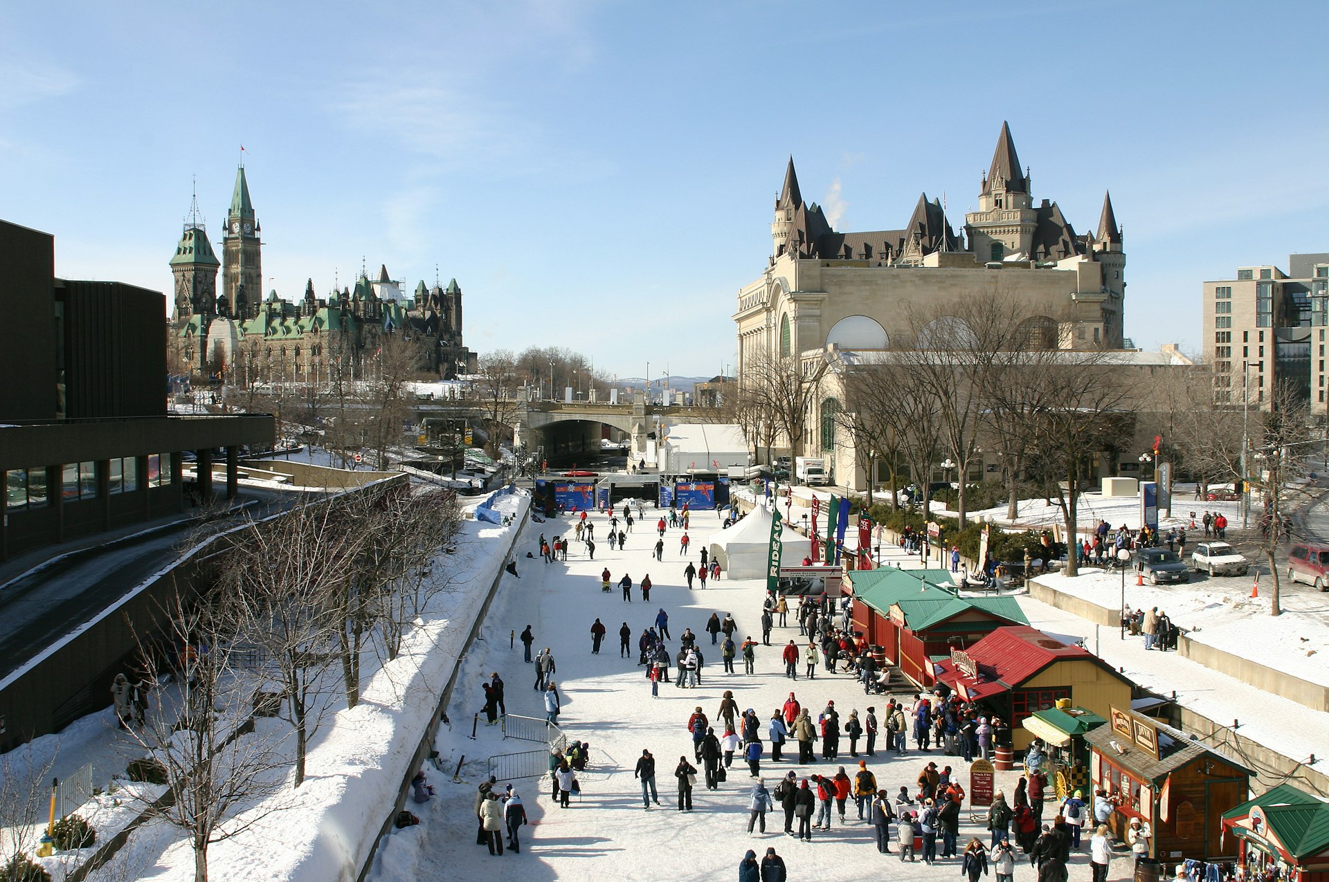 Ottawa's Rideau Canal, the world's largest ice skating rink