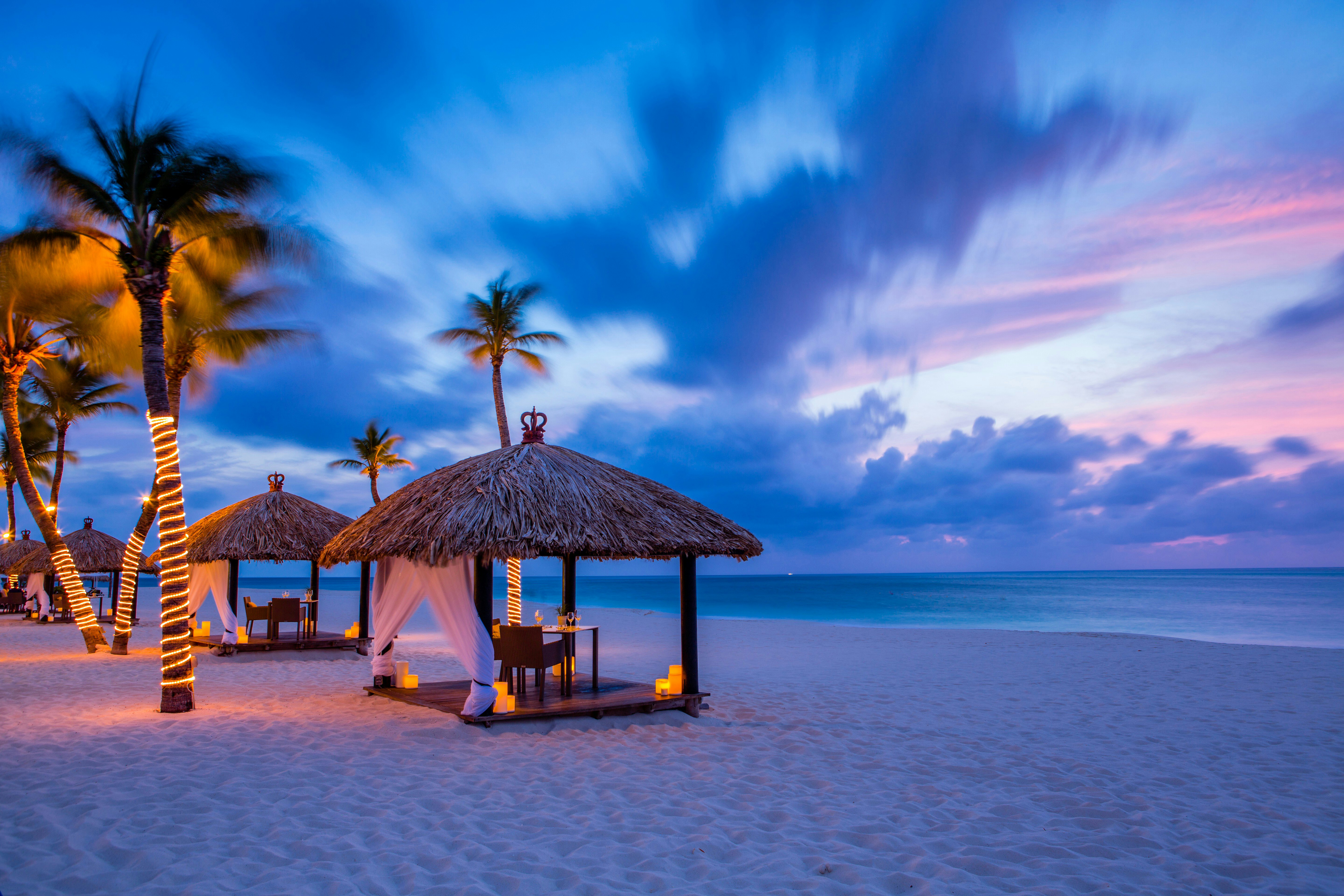 Sunset from Bucuti & Tara Beach Resort in Aruba