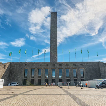 Berlin, Germany - May 28, 2017: Bell Tower or Glockenturm of the Berlin Olympic Stadium Complex in Germany, Europe, EU.; Shutterstock ID 1185544252; your: Bridget Brown; gl: 65050; netsuite: Online Editorial; full: POI Image Update
