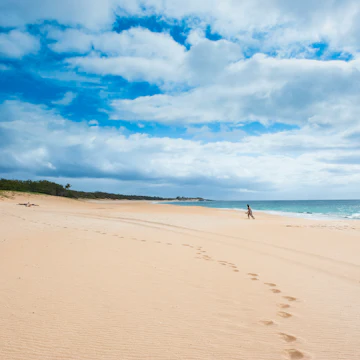 Papohaku beach, island of Molokai, Hawaii.