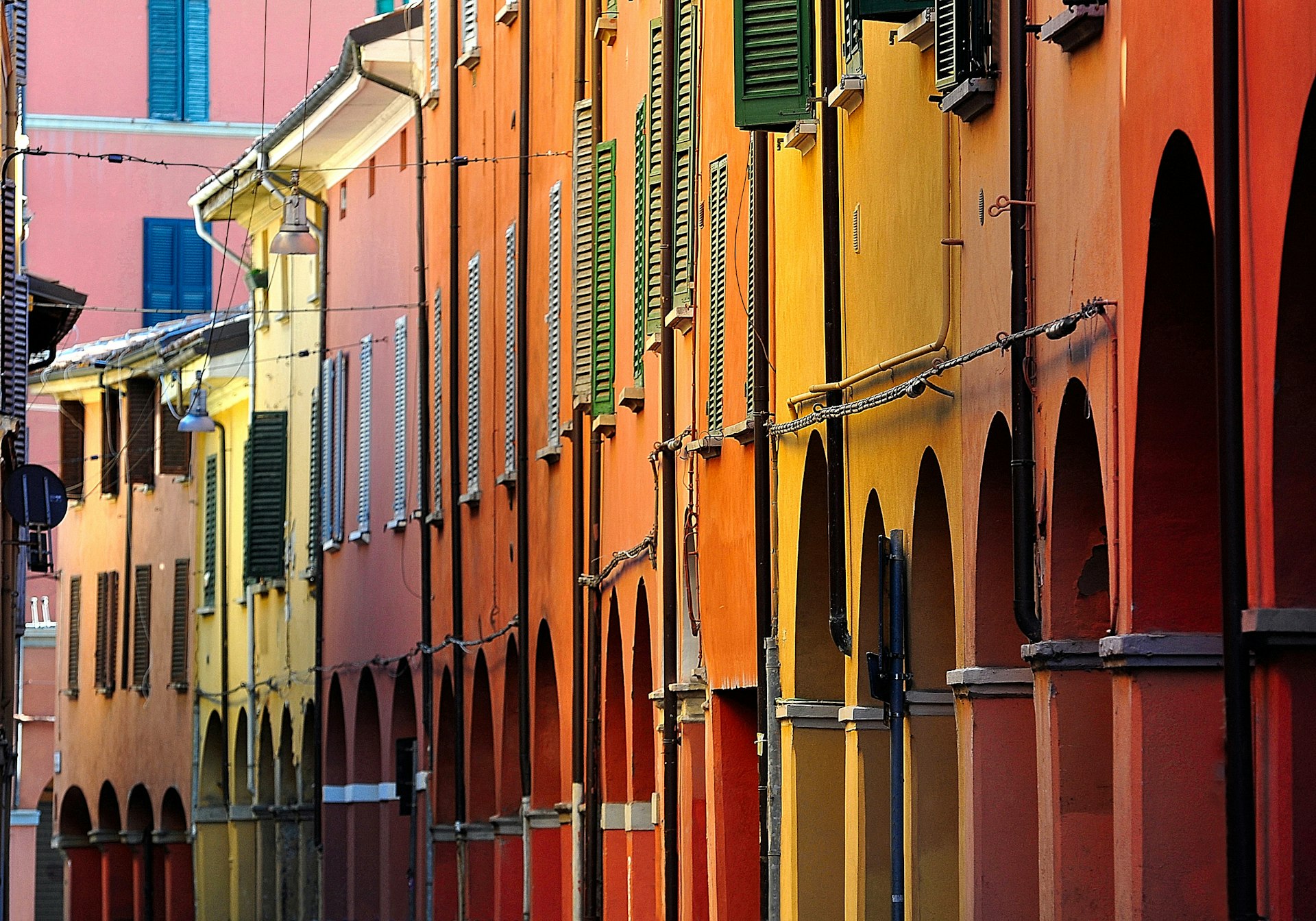 The porticoes of Bologna, Italy