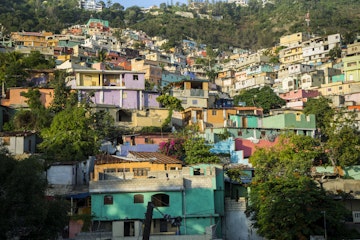 One of Haiti's biggest shantytowns was painted in a rainbow of psychedelic colors a few years back. The controversial project 'Beauty versus Poverty: Jalousie in Colours', is welcomed by some of the residents, and critiqued as purely cosmetic by others.
