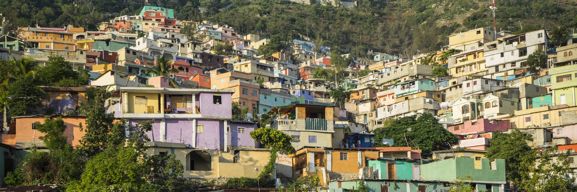 One of Haiti's biggest shantytowns was painted in a rainbow of psychedelic colors a few years back. The controversial project 'Beauty versus Poverty: Jalousie in Colours', is welcomed by some of the residents, and critiqued as purely cosmetic by others.