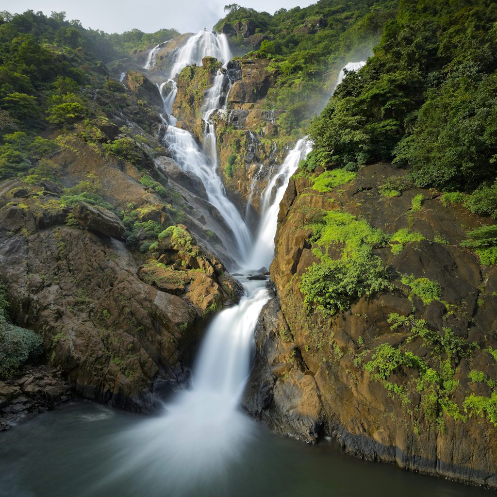 Dudhsagar Waterfall, Goa, INDIA, Circa September 2017; Dudhsagar Falls

 Shutterstock ID 717821329; your: Bridget Brown; gl: 65050; netsuite: Online Editorial; full: POI Image Update