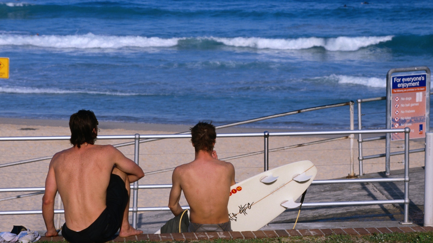 Watching the waves, Bondi Beach.