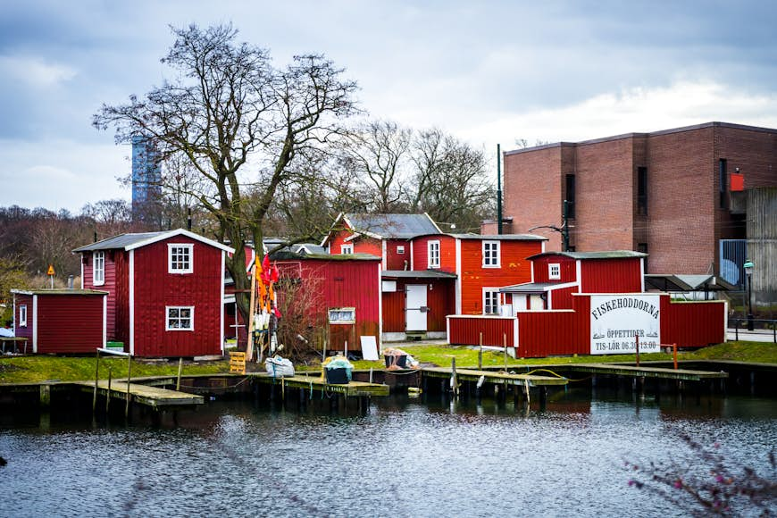 Fiskehoddorna in Malmö is the largest marketplace for fishermen and fishmongers in the Skåne region