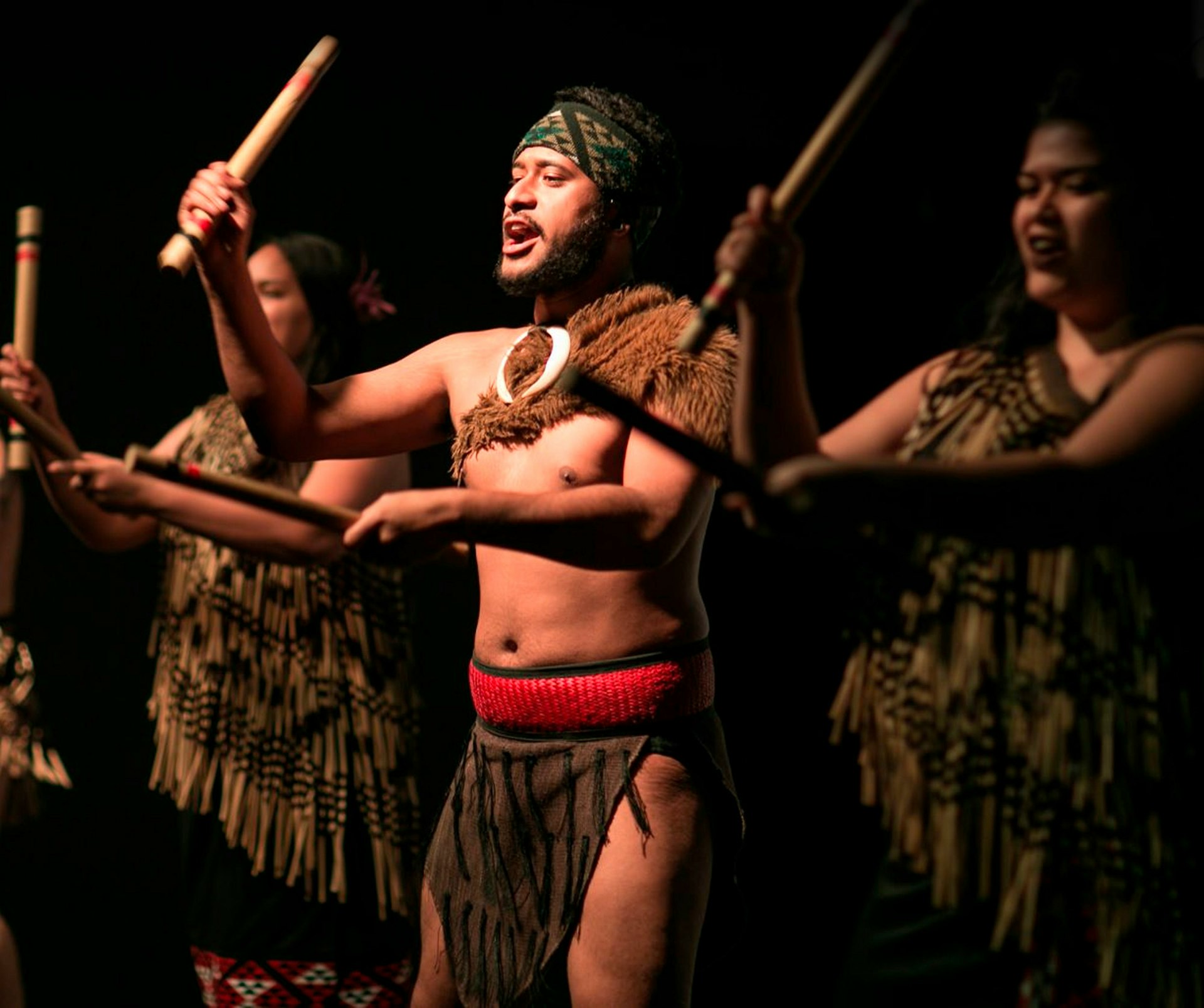 Māori cultural performance at Auckland War Memorial Museum