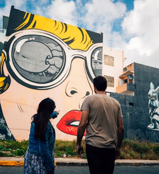 Murals in the Santurce neighborhood of San Juan, Puerto Rico.