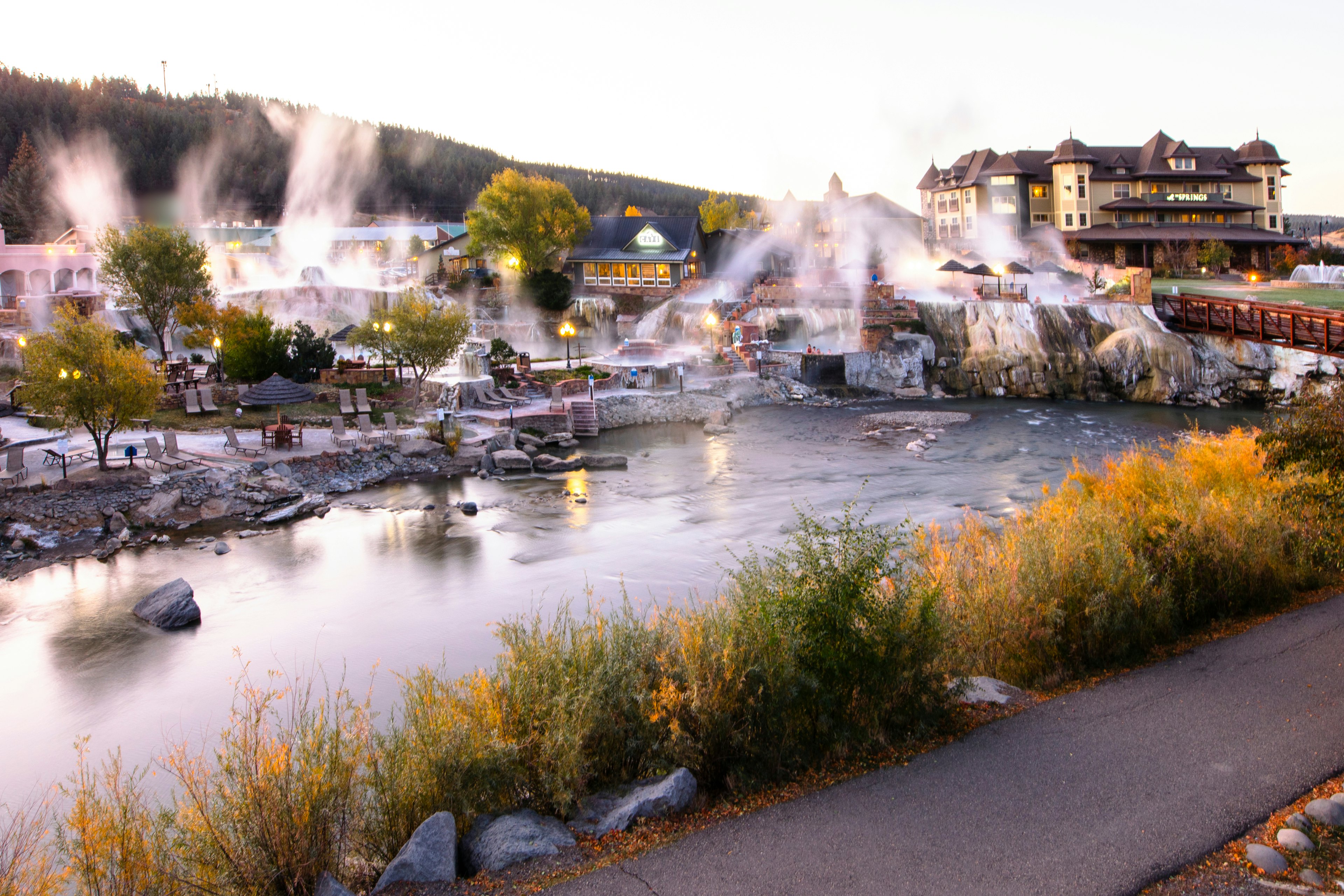 The exterior of The Springs Resort in Pagosa Springs, Colorado