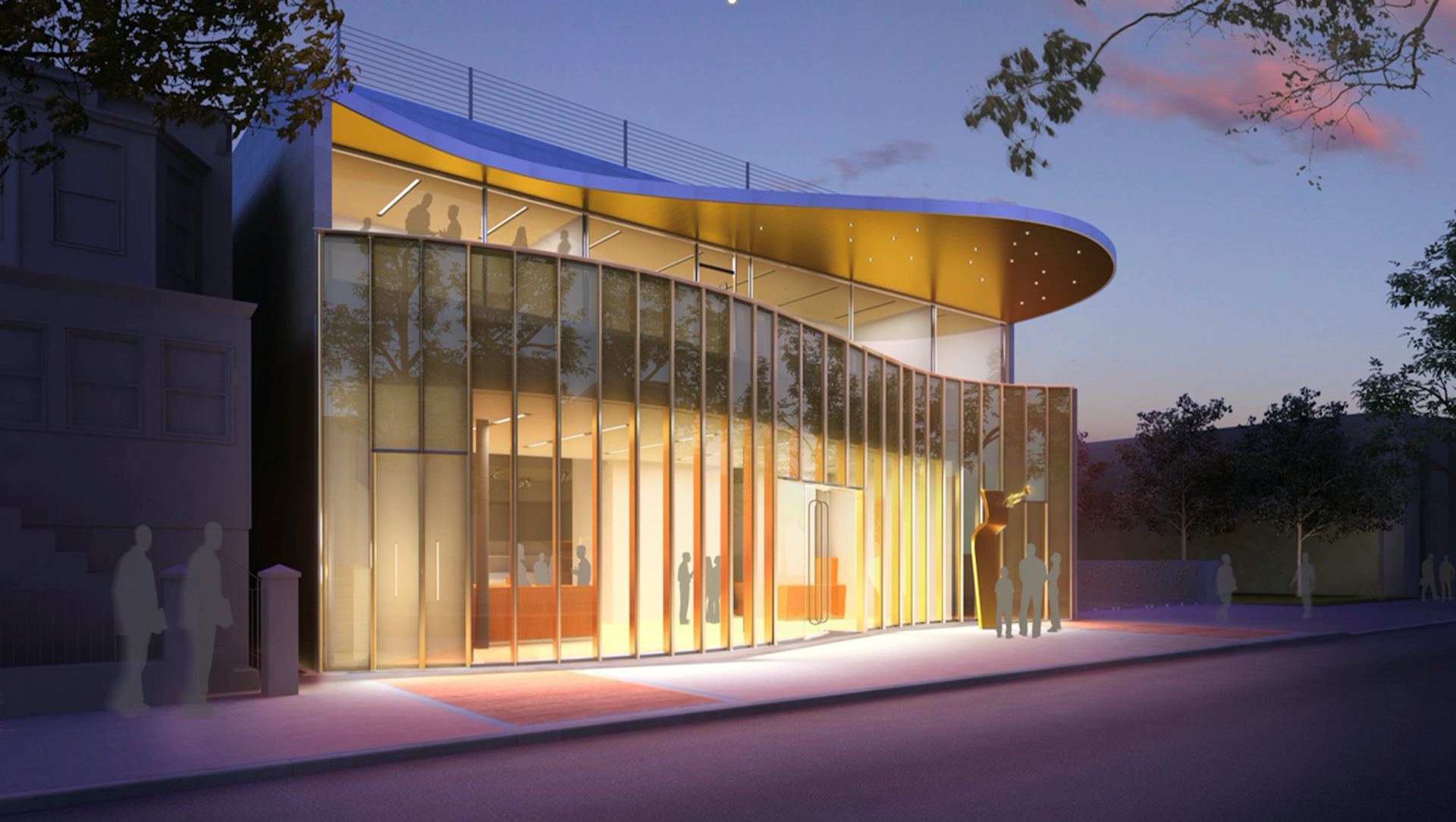 Rendering of the new Louis Armstrong Center, which is being built across the street from the home