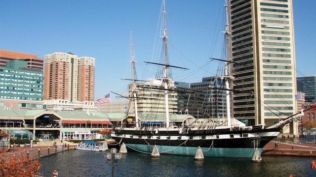 Baltimore, MD / USA - November 9, 2011: The USS Constellation warship is one of the popular tourist attractions in Baltimore, Maryland's scenic Inner Harbor area.
Historic Ships in Baltimore
           ; Shutterstock ID 1820301155; your: Bridget Brown; gl: 65050; netsuite: Online Editorial; full: POI Image Update