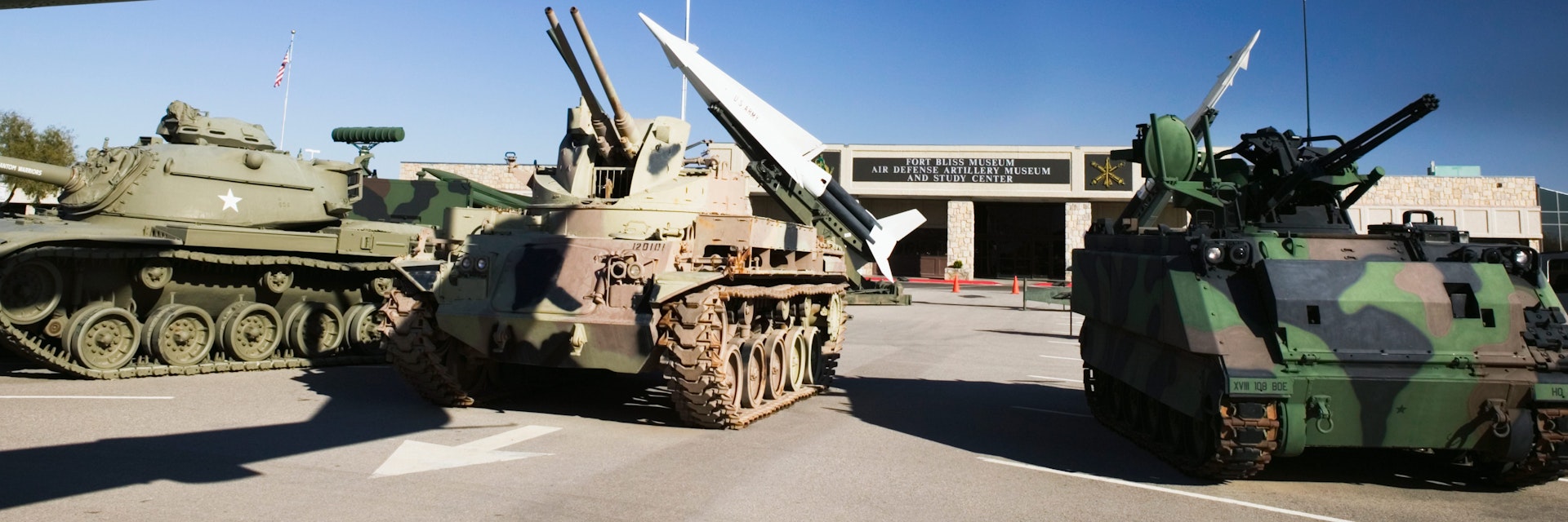 USA, Texas, El Paso, Fort Bliss US Army Air Defense Artillery Museum - stock photo

First Armored Division & Fort Bliss Museum
