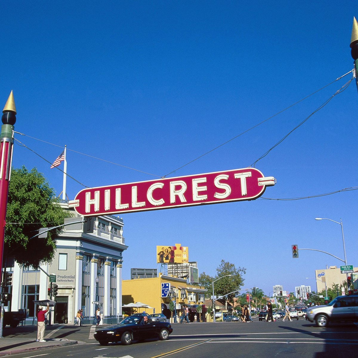 CA, San Diego, Hillcrest sign at University Ave - stock photo

Hillcrest Gateway
