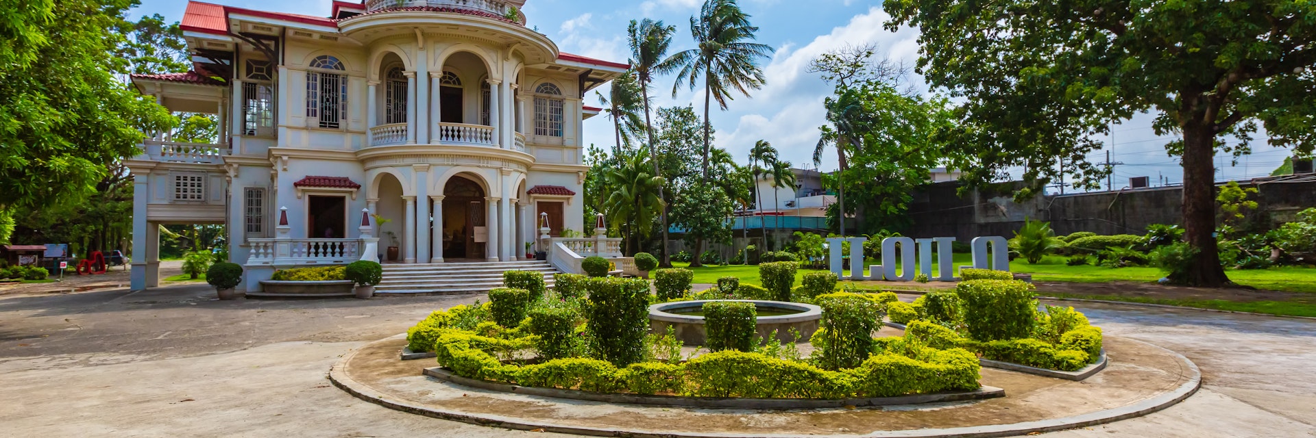 Iloilo, Philippines - 9 Aug 2019: Molo Mansion was built in 1926 in Iloilo Province of the Philippines. It is a residential turned museum and is defined by its American Colonial architecture.