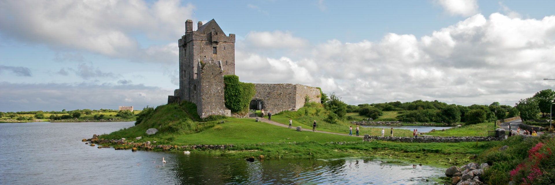 View of the Dunguaire Castle, Kinvara Bay, Galway, Ireland