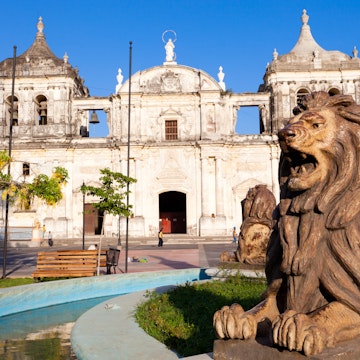 The Cathedral of León, also known as the Real e Insigne Basilica Catedral de León Nicaragua.