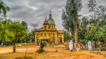 Exterior of Ras Makkonen Selassie Church in Harar, Ethiopia