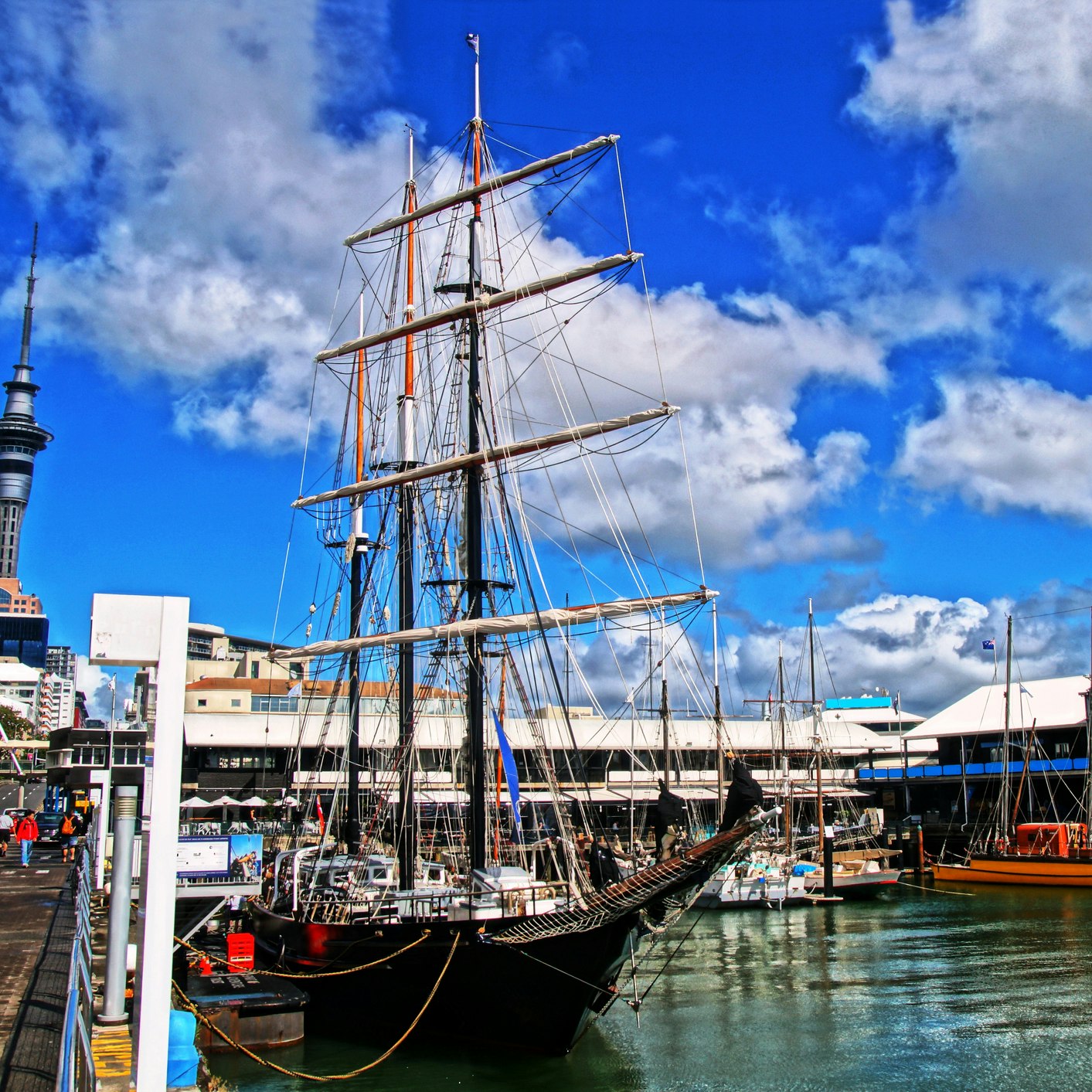 04/07/2017 - Auckland, New Zealand.The New Zealand Maritime Museum (Maori name "Hui Te Ananui A Tangaroa") is located in central Auckland, on Hobson Wharf. It was opened in 1993. It houses exhibitions, documentation and art collections covering the country's naval history from the polynesian times till nowadays. Several seaworthy ships are also docked outside the premises.