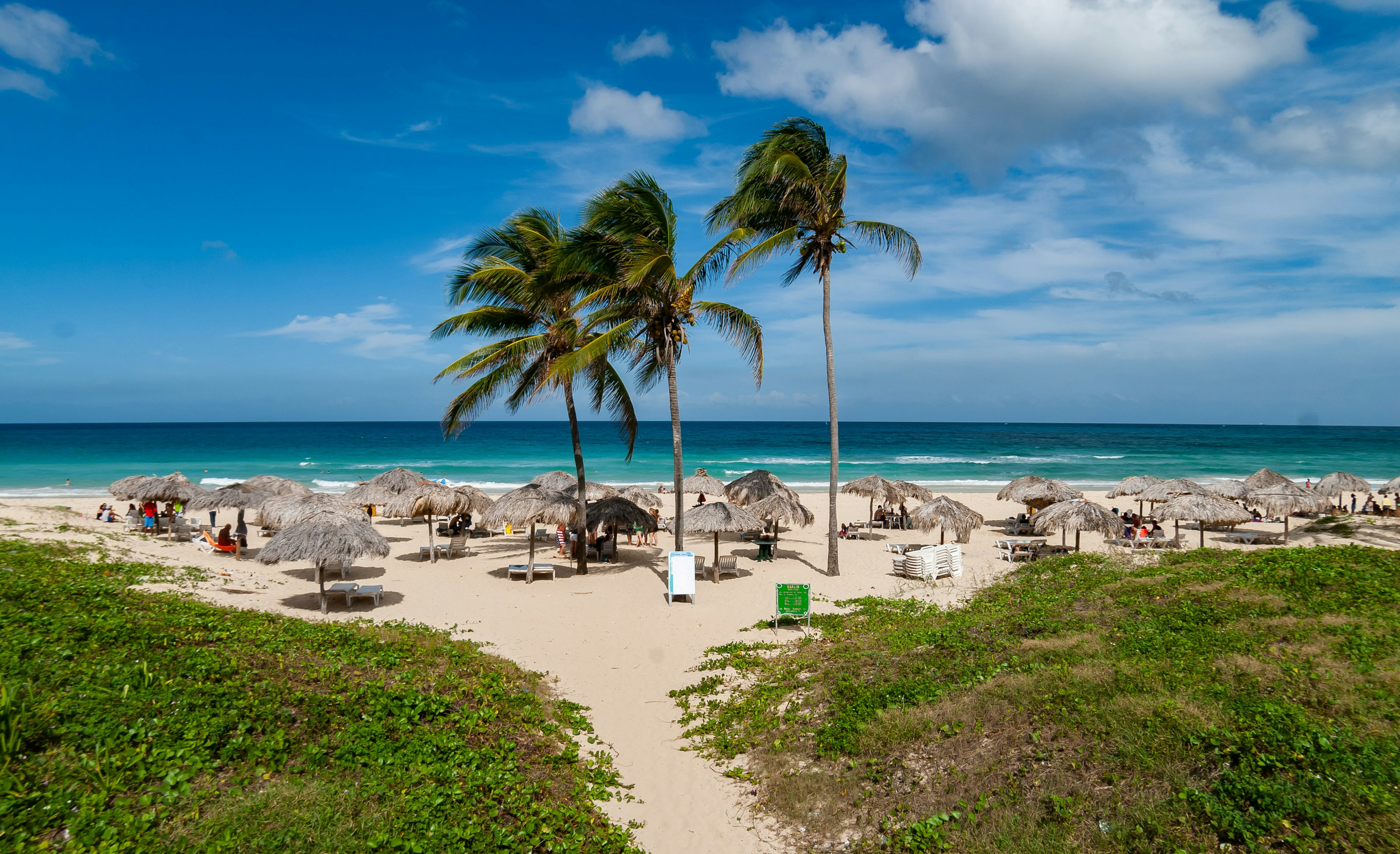 Santa María del Mar beach in Havana during the day