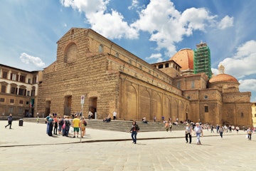 FLORENCE, ITALY - MAY 8, 2014: Basilica of San Lorenzo - the burial place of the Medici family. Florence, Italy.