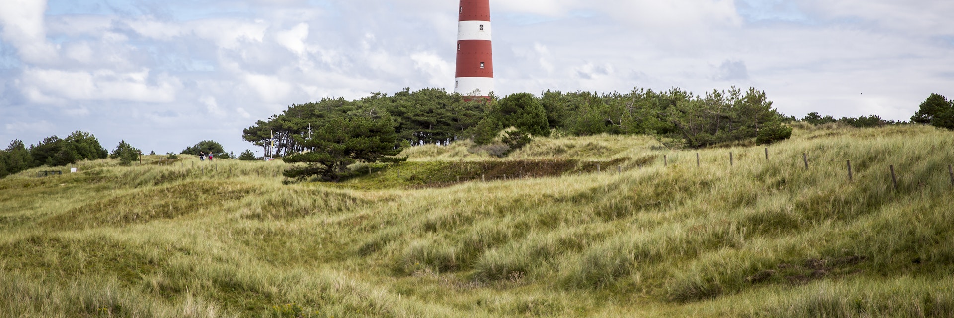 view of the Ameland Lighthouse, known as Bornrif, is a lighthouse on the Dutch island Ameland, one of the Frisian Islands, on the edge of the North Sea, The Netherlands