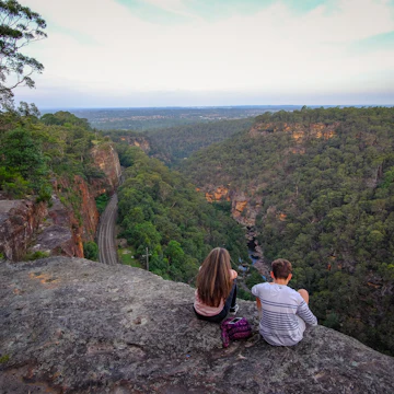 Boy and girl having a date in Blue Mountain