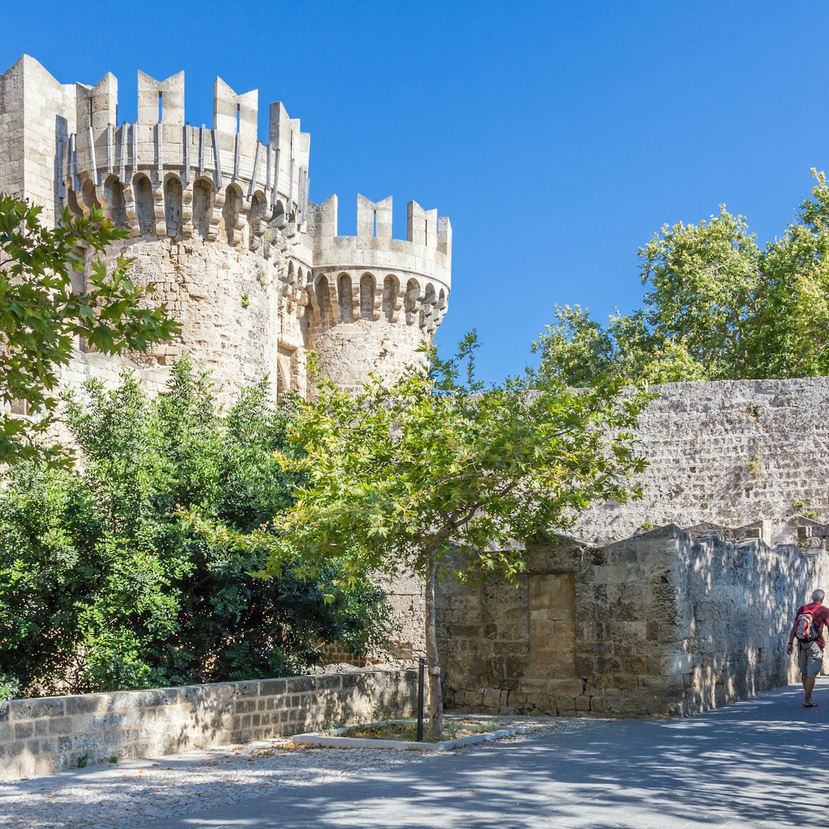 JUNE 19, 2017: Visitors at the Palace of the Grand Master of the Knights in Rhodes.