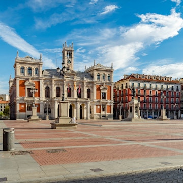 Plaza Mayor of Valladolid with the City Hall in Spain; Shutterstock ID 1483432640; your: Erin Lenczycki; gl: 65050; netsuite: Online Editorial; full: Destination update