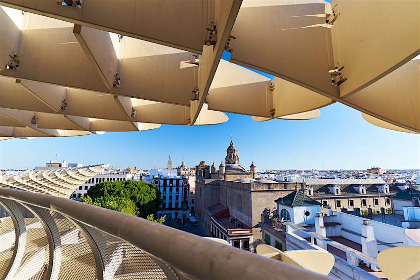 Watching old Seville by Metropol Parasol.
